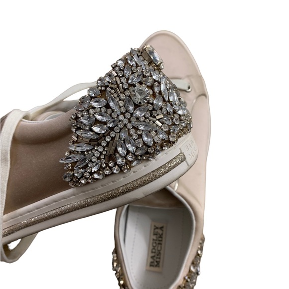 Badgley Mischka | Shirley Crystal Embellished Encrusted Sneaker Size 9 - Picture 4 of 9
